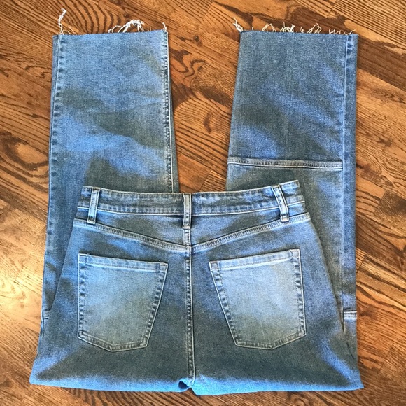 Wild Fable High Rise Straight Button Up Raw Hem Jeans - Picture 3 of 14